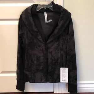 Lululemon To Class Jacket Cardigan 2 Black Tie Dye